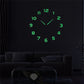 DIY Wall Clock 3D Roman Word Large Wall Clock Living Room Watch Modern Quartz Minimalist Wall Sticker Clock Home Decor 2023 New