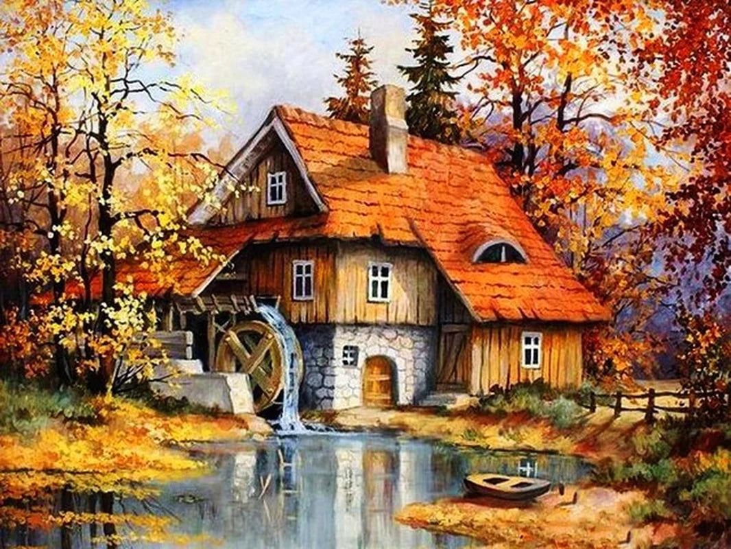 DIY 5D Diamond Painting Landscape Animal Embroidery Home Decor Gift